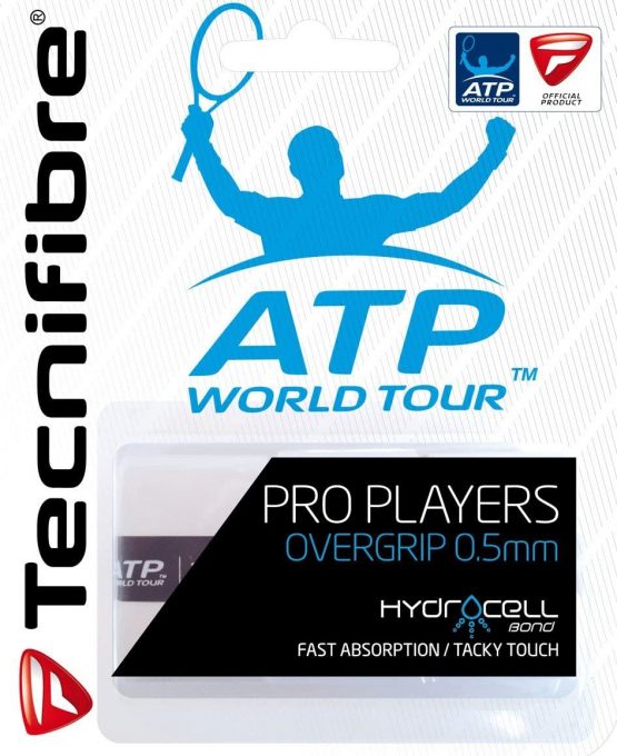Tecnifibre ATP Racket Grip Tape for Professional Players, 3 Packs, Black
