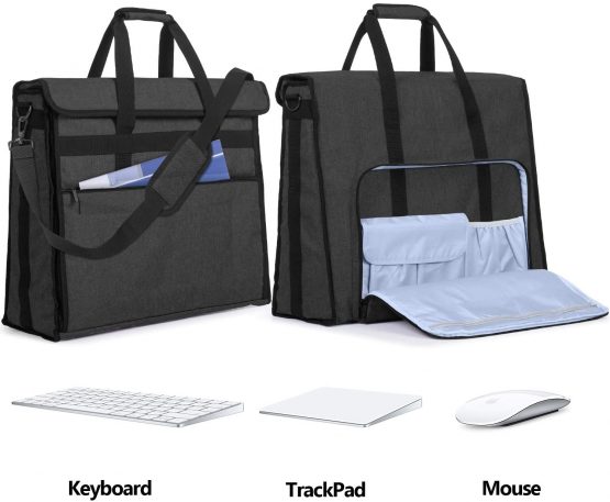 Damero Carrying Bag Compatible with Apple iMac 27-inch, Carry Tote Bag Compatible with Apple iMac 27" and Other Attachment, Black - Image 4