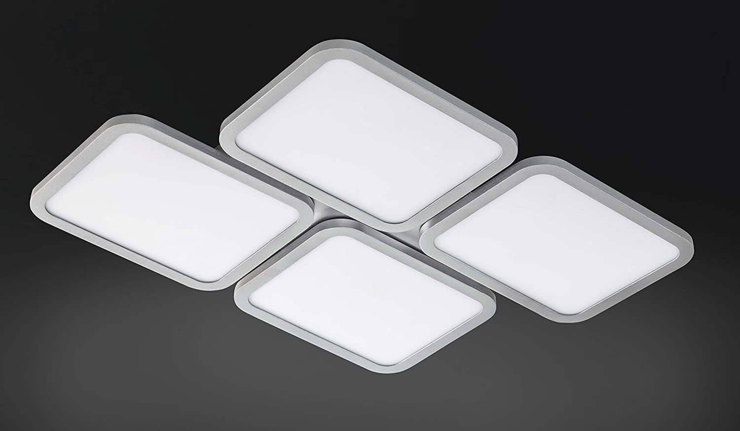 WOFI 30W REEV Silver Plastic Ceiling Light, Silberfarbig - Image 3