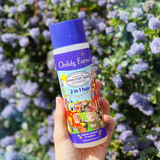 Childs Farm | 2 in 1 Shampoo & Conditioner | Rhubarb & Custard | Sensitive Skin | Detangles & Nourishes Hair | 250ml Pack of 6 - Image 3