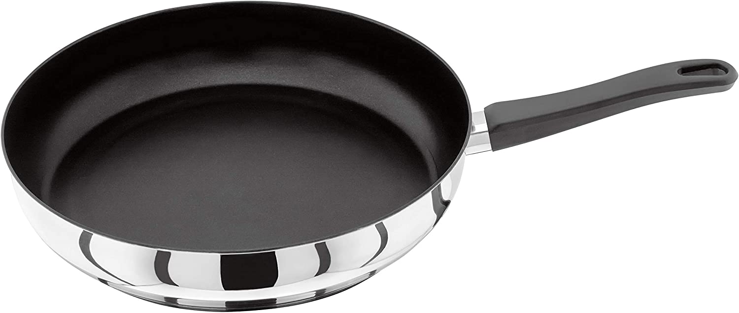 Judge Vista J227A Stainless Steel Non-Stick Large Frying Pan, Skillet 30cm, Induction Ready, Oven Safe, 25 Year Guarantee