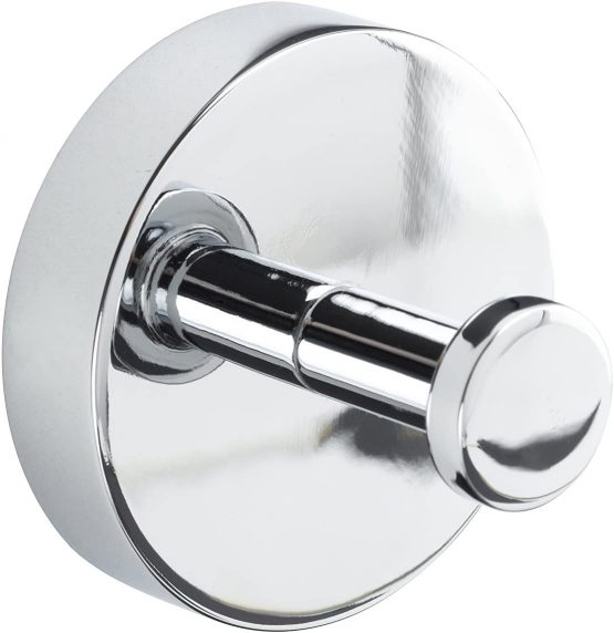 Croydex QM741741 Romsey Robe Hook , Silver , 5.3 x 5.3 x 3.7cm
