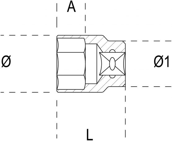 Beta 9100414 Model 910 FTX14 Hand Sockets for Torx Head Screws, 3/8 Drive, T14 - Image 2