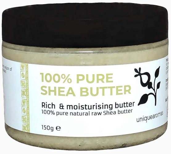 Unique Aromas Unrefined African Shea Butter | Ivory, Pure & Raw Made from Organic shea Nuts | Body Butter for Dry Skin | Suitable for Moisturising All skin Types & DIY Whipped Body Butters – 150g