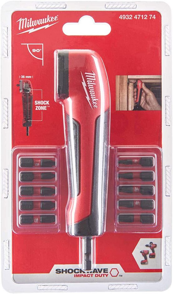Milwaukee 4932471274 Shockwave Impact Duty Right Angle Attachment 11 Piece - Image 2