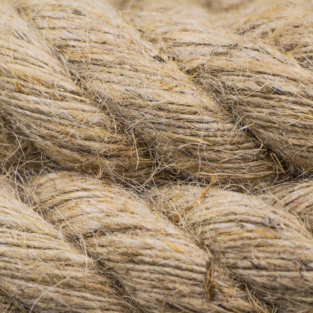 Aoneky Jute Rope, 14/16/20/25/30/40/50mm Heavy Duty Twisted Natural Hemp Rope for Garden Tug of war, Nautical - Image 3