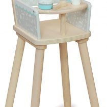 Indigo Jamm Petworth Dolls pram & furniture Designed For Children Aged 18 Months +, Neutral Colours (Petworth High Chair)| Girls & Boys Pretend Play