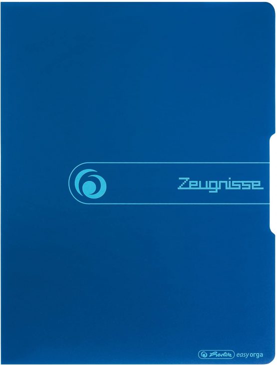 Herlitz 11208360 Display Folder A4 Polypropylene 20 Sheets Blue