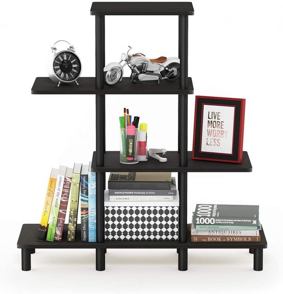 Furinno Toolless Shelves, Wood, Espresso/Black, one size - Image 4