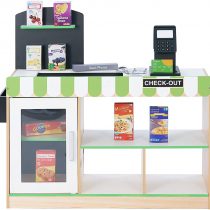 Teamson Kids Austin Wooden Pretend Grocery Role Play Shop For Children With Conveyor Belt UK-TD-13206B