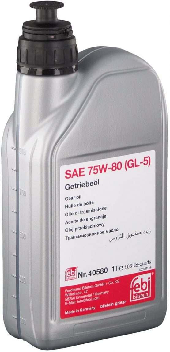 febi bilstein 40580 Gear Oil SAE 75W-80 (GL-5), pack of one