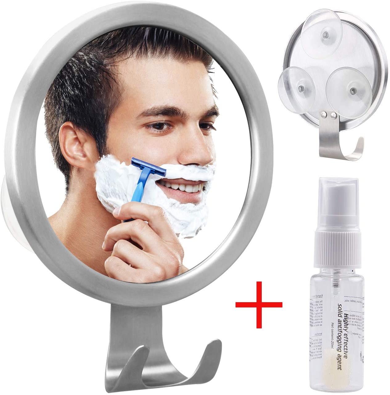 GlobaLink Fogless Shower Mirror, Fogless Shaving Mirror with AntiFog