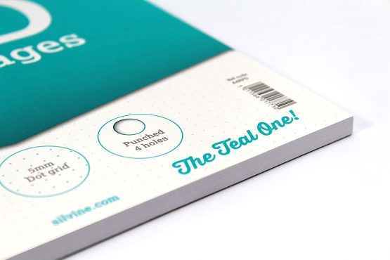 Silvine 160 Page A4 Refill Pad, Head Bound and Punched 4 Holes. Ruled with 5mm Grey Dot Grid. Ref A4RPD [Pack of 6] - Image 3