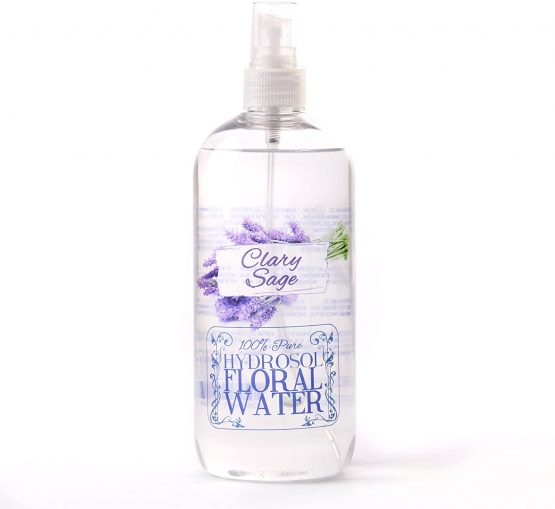 Mystic Moments Clary Sage Hydrosol Floral Water With Spray Cap - 500ml