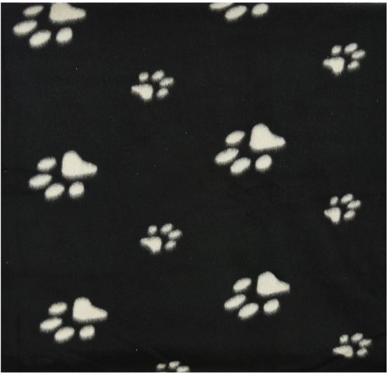 Pet Puppy Cat Kitten Soft Fleece Pet Blanket Dogs & Puppy Blanket & Cat Blankets Pack Of 3 70cm-73cm (70cm x 73cm, Black)