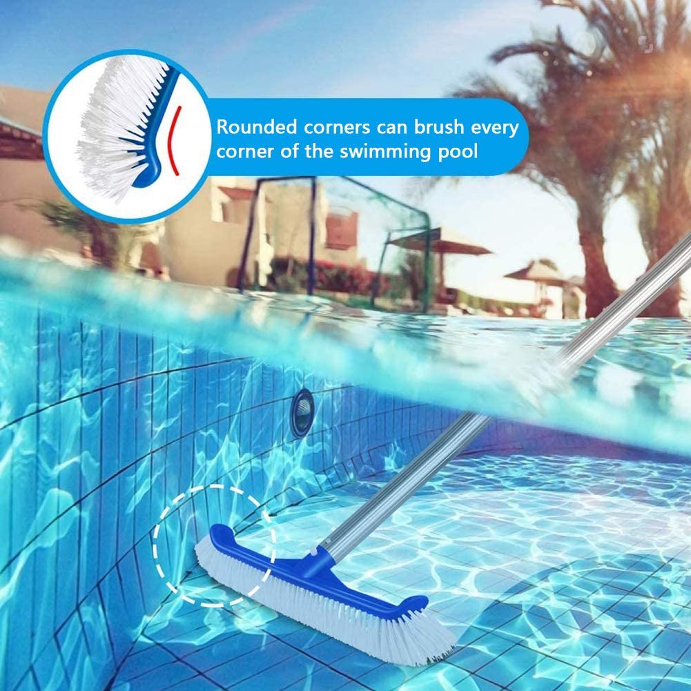 BETOY Pool Cleaning Brush, Swimming Pool Cleaning Brush Head Pool Brush Head for Spa Hot Spring, Tubs, Walls, Tile, Floors,25x4.5cm - Image 3