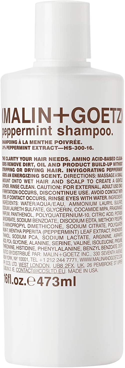 MALIN + GOETZ Peppermint Shampoo (473 ml), Multi, 473.2 ml (Pack of 1)