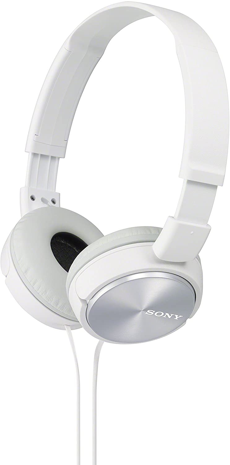 Sony MDR-ZX310 On-Ear Overhead Wired Headphones, Swivel Fold, 3.5mm Headphone Jack - Metallic White, Pack of 1 - Image 3