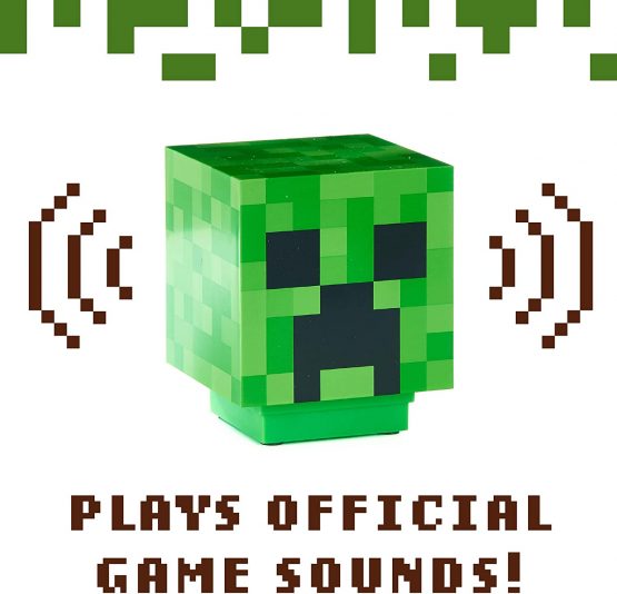 Paladone Minecraft Light BDP with Creeper Sounds Powered by 2X AAA Batteries, Gree, Green, 11cm - Image 4