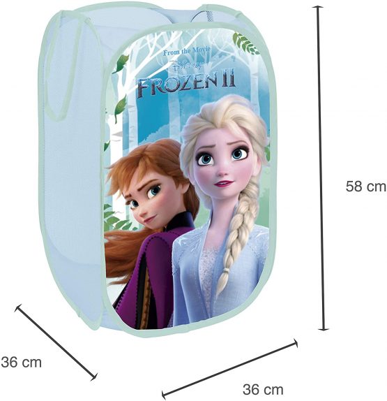 Superdiver Disney Pop-Up Laundry Basket Toy Box Storage Box Clothes Box for Children 23x14x14 inches (Frozen 2) - Image 2