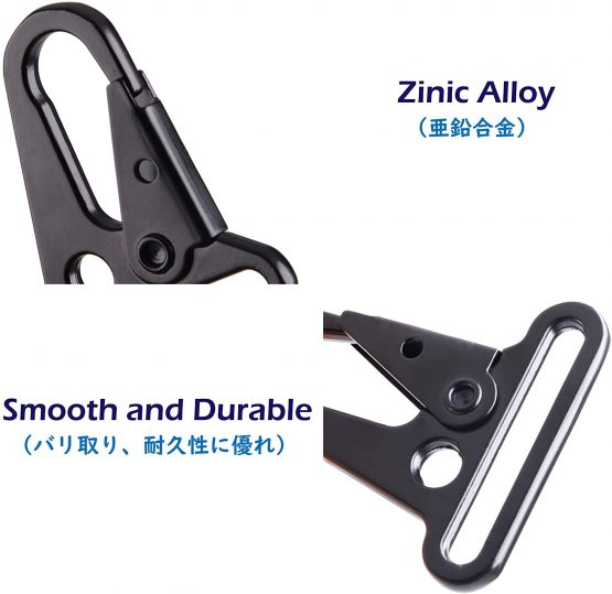 TRIWONDER Enlarged Mouth Clips Hooks Tactical Gear Clip Webbing Belt Carabiner Metal Keyring Buckle Hang Buckle Sling Clips for Backpack Camping Hiking - Image 4