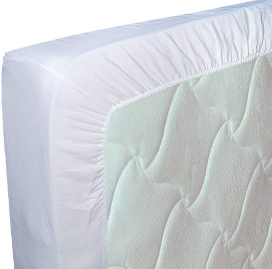 Nuit des Vosges 201911  Soft Mattress Protector, Organic Cotton, White, white, 160 x 200 cm - Image 2