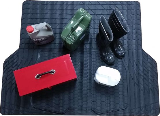 Xtremeauto® Large Waterproof Heavy Duty Rubber Boot Mat Liner Cut To Fit - Includes Sticker XA0102