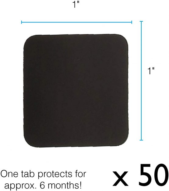 Anti-Tarnish Paper Tabs 1" x1" Square - 50 Tabs - Image 3