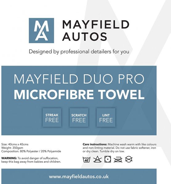 Microfibre Polishing Cloths x 5 - 350gsm, 40cm x 40cm, Car Cleaning, Detailing, Drying Towel, Waxing (5) - Image 4