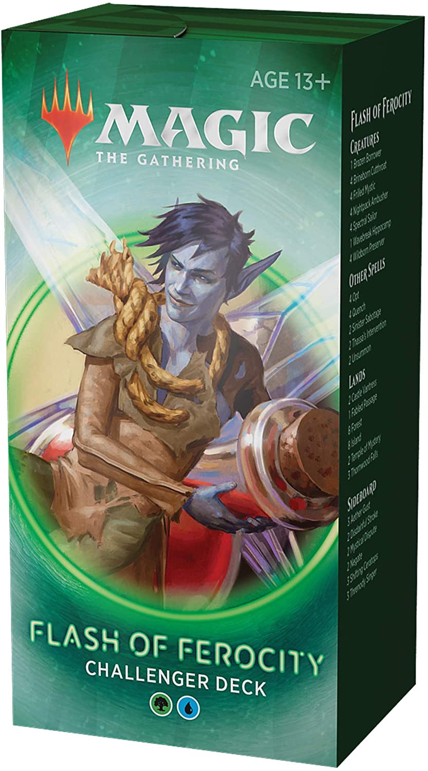 Magic: The Gathering Challenger 2020 Flash of Ferocity Deck, 7.4 x 5.4 x 14.5 cm