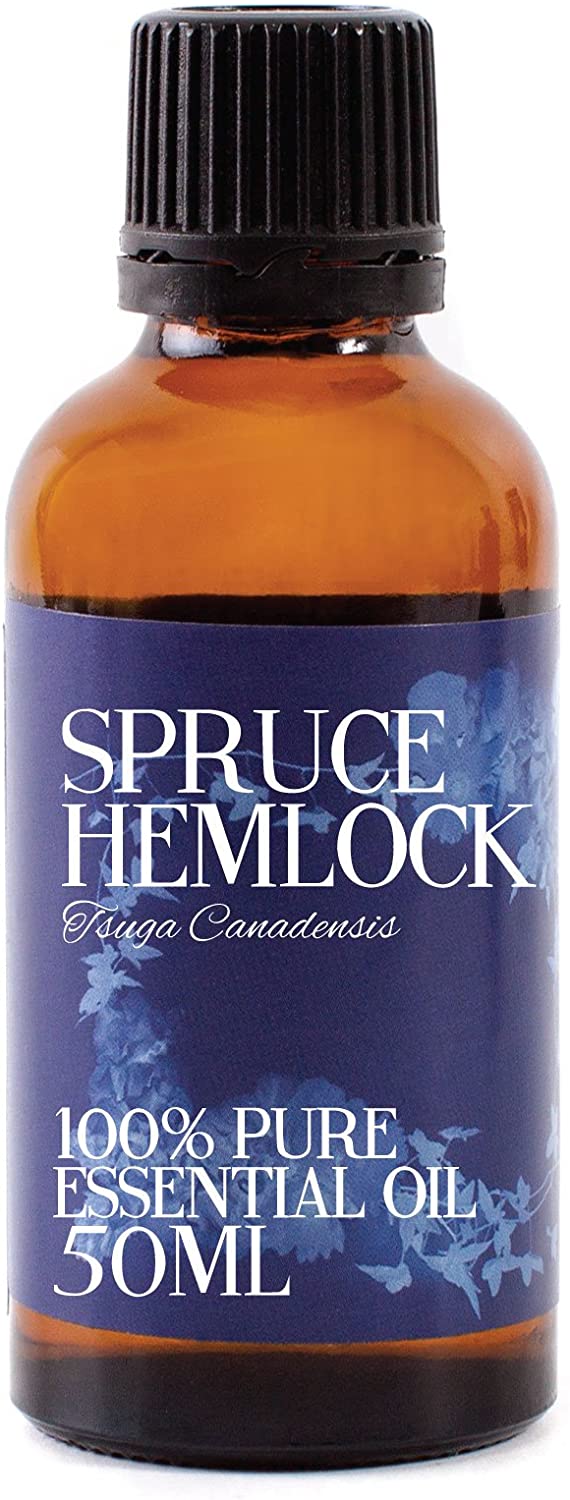 Mystic Moments Spruce Hemlock Essential Oil - 50ml - 100% Pure, Colorless to Pale Yellow, 50 ml (Pack of 1)