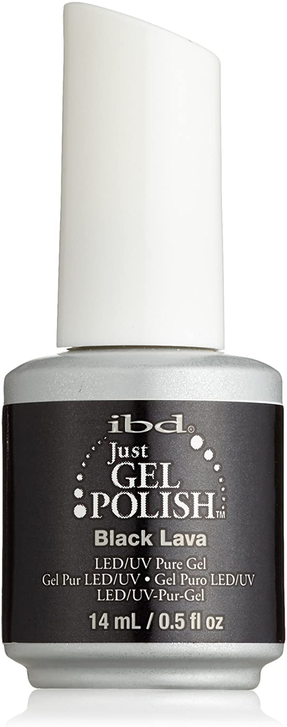 IBD Just Gel Polish Black Lava LED and UV Pure Gel 14ml, 14 ml (Pack of 1)