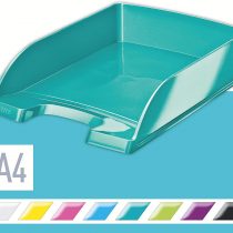 Leitz A4 Letter Tray, Ice Blue, WOW Range, 52263051