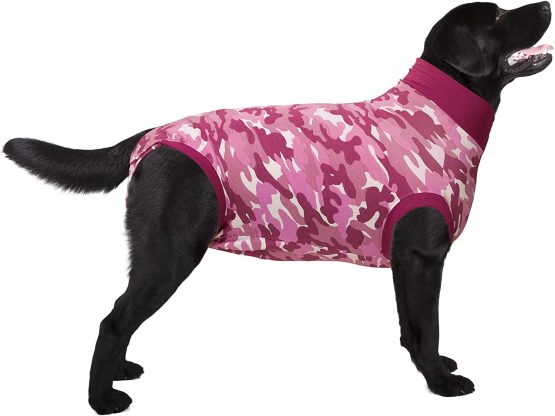 Suitical Recovery Suit Dog, X-Small, Pink Camouflage - Image 3