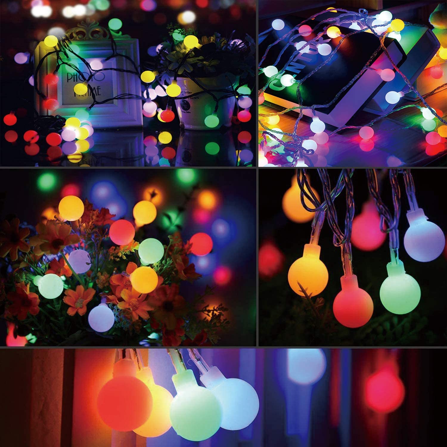Suplong Rechargeable Fairy Lights USB with 8 Lighting Modes 16ft 50LEDs Waterproof Fairy Lights for Bedroom Outdoor Party Living Room (Rechargeable) - Image 2