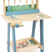 Small Foot 11375 Nordic Workbench, Role-Playing Toy with Accessories in Light Colours, for Ages 3+ Years, Multicolored