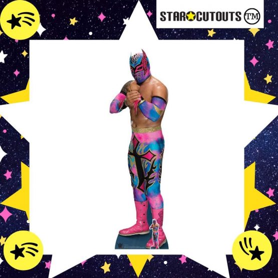 STAR CUTOUTS SC1253 Sin Cara Ultimate Edition WWE Figures Party Decorations Lifesize Cardboard Cutout Height 169cm Width 49cm, Multicolour - Image 3