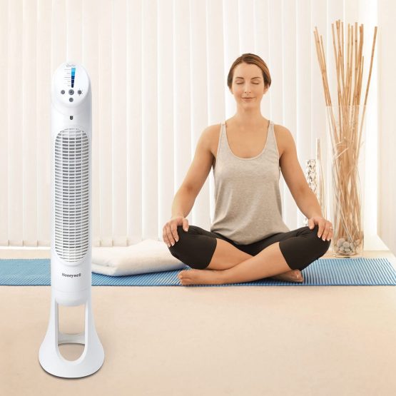 Honeywell HYF260E QuietSet Tower Fan with Remote Control, White - Image 3