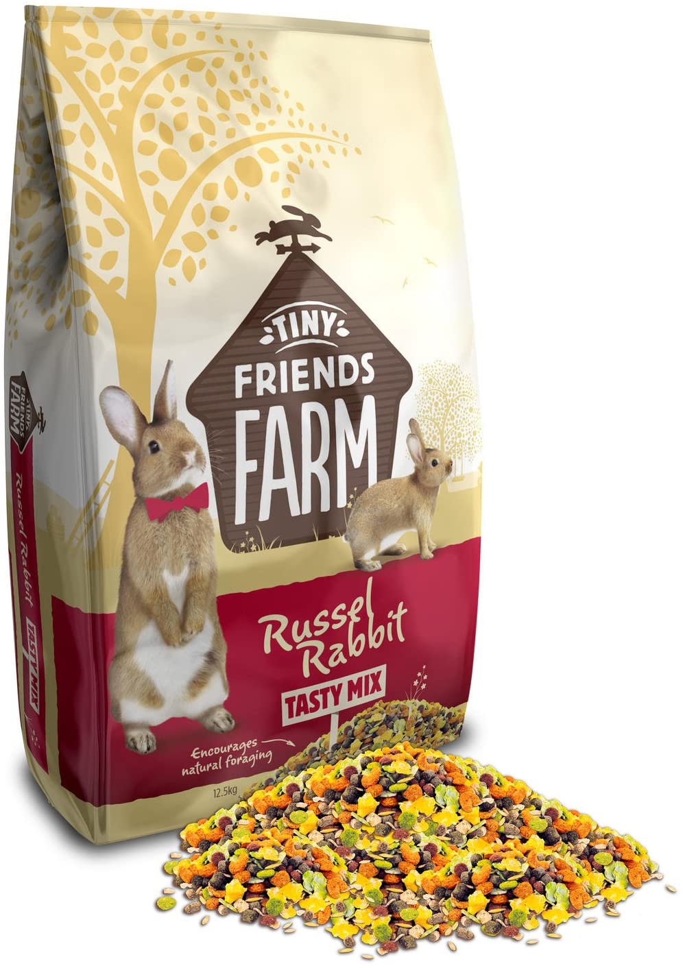 Supreme Tiny Friends Farm Russel Rabbit Tasty Mix 12.5kg, transparent, 12.5 kg (Pack of 1)