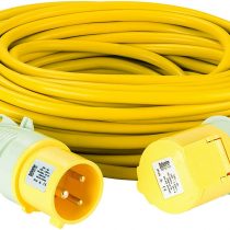 Defender E85262 25M Extension Lead-32A 4.0mm Cable-Yellow 110v, 110 V