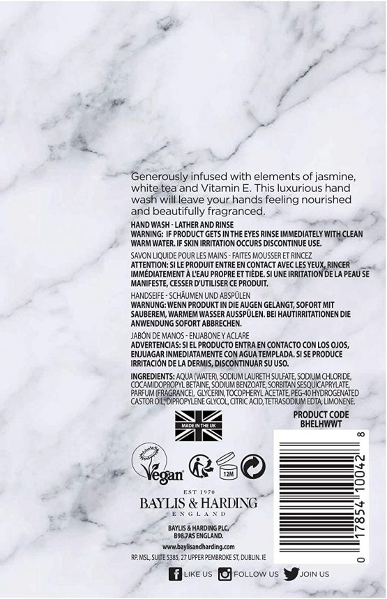 Baylis and Harding Elements White Tea and Neroli, 500ml Hand Wash, Pack of 3 - Image 2