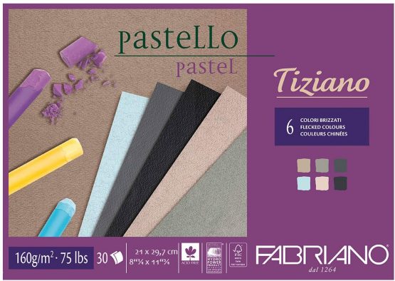 Unbekannt Fabriano Pastel Paper Pad, Cotton, multicoloured, 21 x 29,7 x 0,5 cm