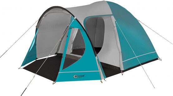 Portal Outdoor Unisex's Delta Dome Tent and Carry Case, Sleeps up to 5, Waterproof with a Separate Bedroom