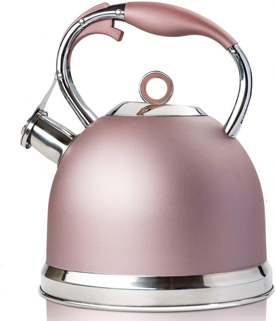 SUSTEAS Stove Top Whistling Tea KettleSurgical Stainless Steel