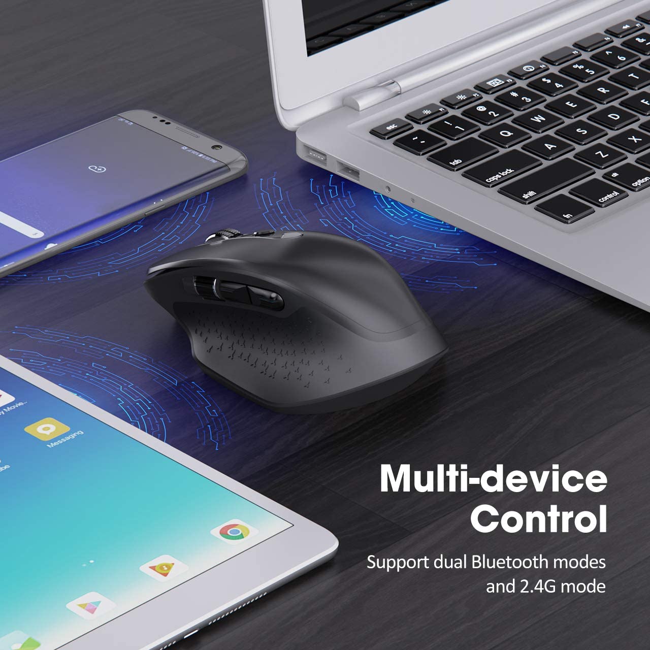 VicTsing Wireless Mouse Multi-Device, Rechargeable Bluetooth Mouse ...