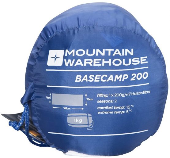 Mountain Warehouse Basecamp 200 Sleeping Bag - 2 Season Kids Camping Bag, Extreme Temperature Of 5C - Image 4