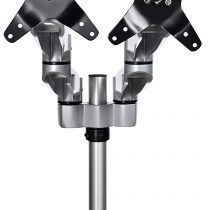 StarTech Desk Mount Dual Monitor Arm – Premium Articulating Multi-Monitor Desktop VESA Mount up to 27” Displays – Adjustable Height/Rotating/Swivel/Tilt - Desk Clamp/Grommet - Silver (ARMDUALPS)