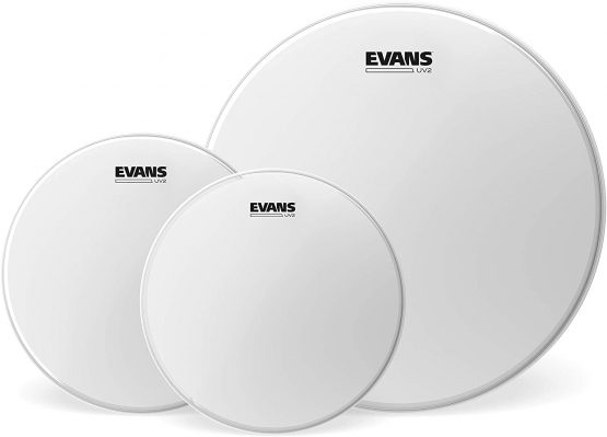 Evans UV2 Coated Drumhead Tom Pack - Rock (10", 12", 16")