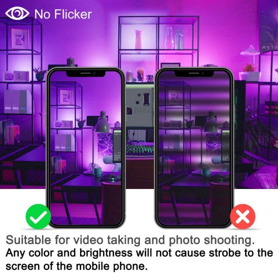 Mobri LED Flood Lights Outdoor, 15W Bluetooth Smart Floodlight APP Control, Colour Changing RGB 100W Equivalent, 2700K - Timing - 16 Million Colours - Music Sync, IP66, UK 3-Plug, 2 Pack - Image 3