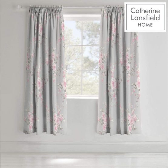 Catherine Lansfield Canterbury Easy Care King Duvet Set Grey - Image 2
